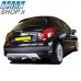 Peugeot 207 galinio bamperio dvigubas difuzorius